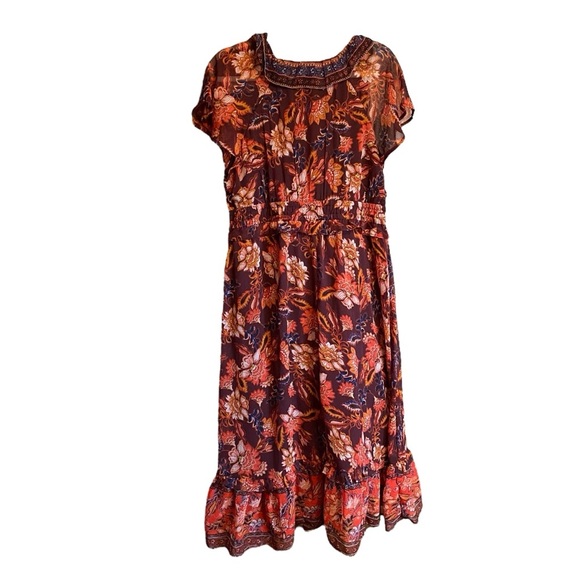 Old Navy Mid Waist Defined Midi Dress-Maternity-Size XL - Picture 5 of 16